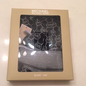 Michael Kors scarf and hat set